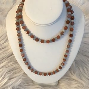 Jay King Mine Finds Orange Blue Bead Necklace